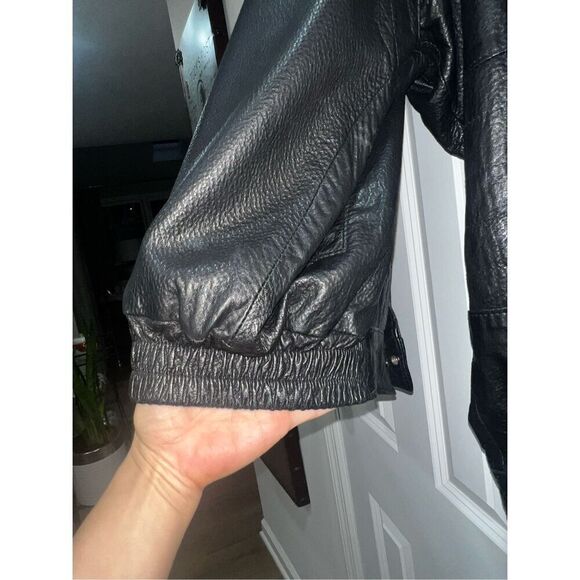 Black Leather Bomber size XL | excellent Condition| Soft leather - Picture 7 of 7